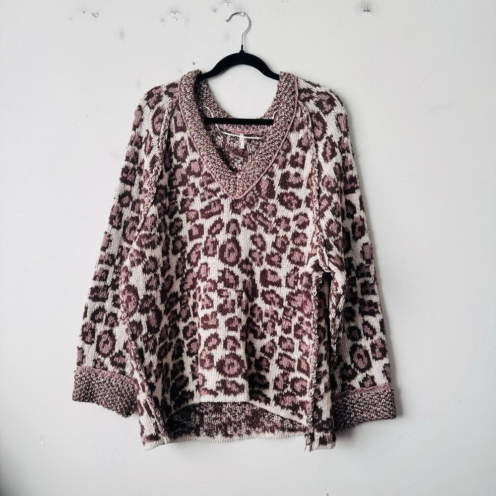 Free People Little Animal Pullover Pink Women’s Size S